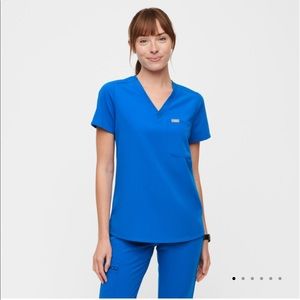 Figs royal blue Catarina top